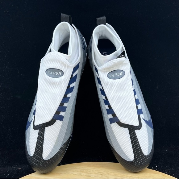 Nike Vapor Edge 360 Pro Navy Blue Football Cleats DV0778-001 Men's Size 12.5 - Picture 8 of 10